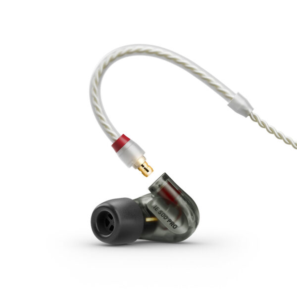 Sennheiser IE 500 PRO Smoky Black In-ear monitoring headphones featuring SYS 7 dynamic transducer and detachable 1.3m twisted clear cable - Sennheiser Electronic Corp.