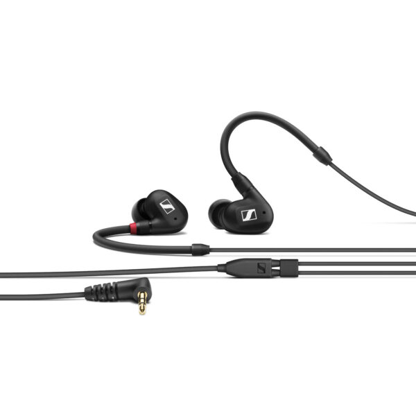 Sennheiser IE 100 PRO BLACK In-ear monitoring headphones featuring 10mm dynamic transducer and black detachable 1.3m cable with 3.5mm jack - Sennheiser Electronic Corp.