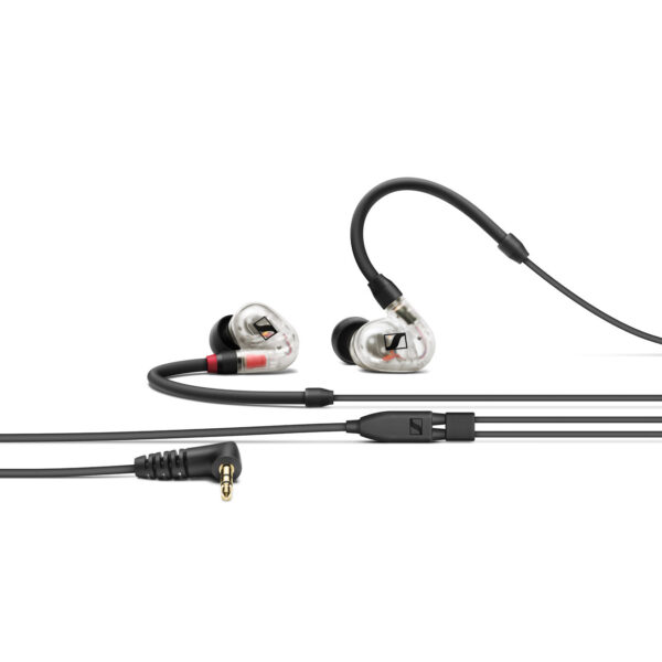 Sennheiser IE 100 PRO CLEAR In-ear monitoring headphones featuring 10mm dynamic transducer and black detachable 1.3m cable with 3.5mm jack - Sennheiser Electronic Corp.