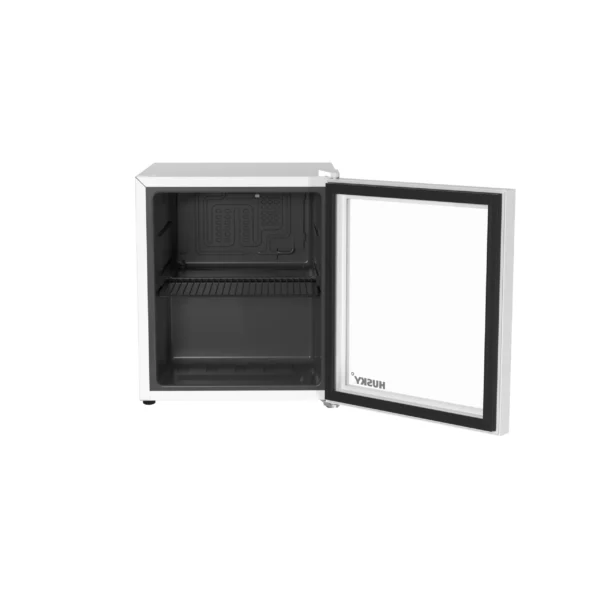Husky OSFG012-WM Husky Beverage Refrigerator 1.6 Cu. ft. Freestanding Counter-Top Mini Fridge with Glass Door (White) - Husky