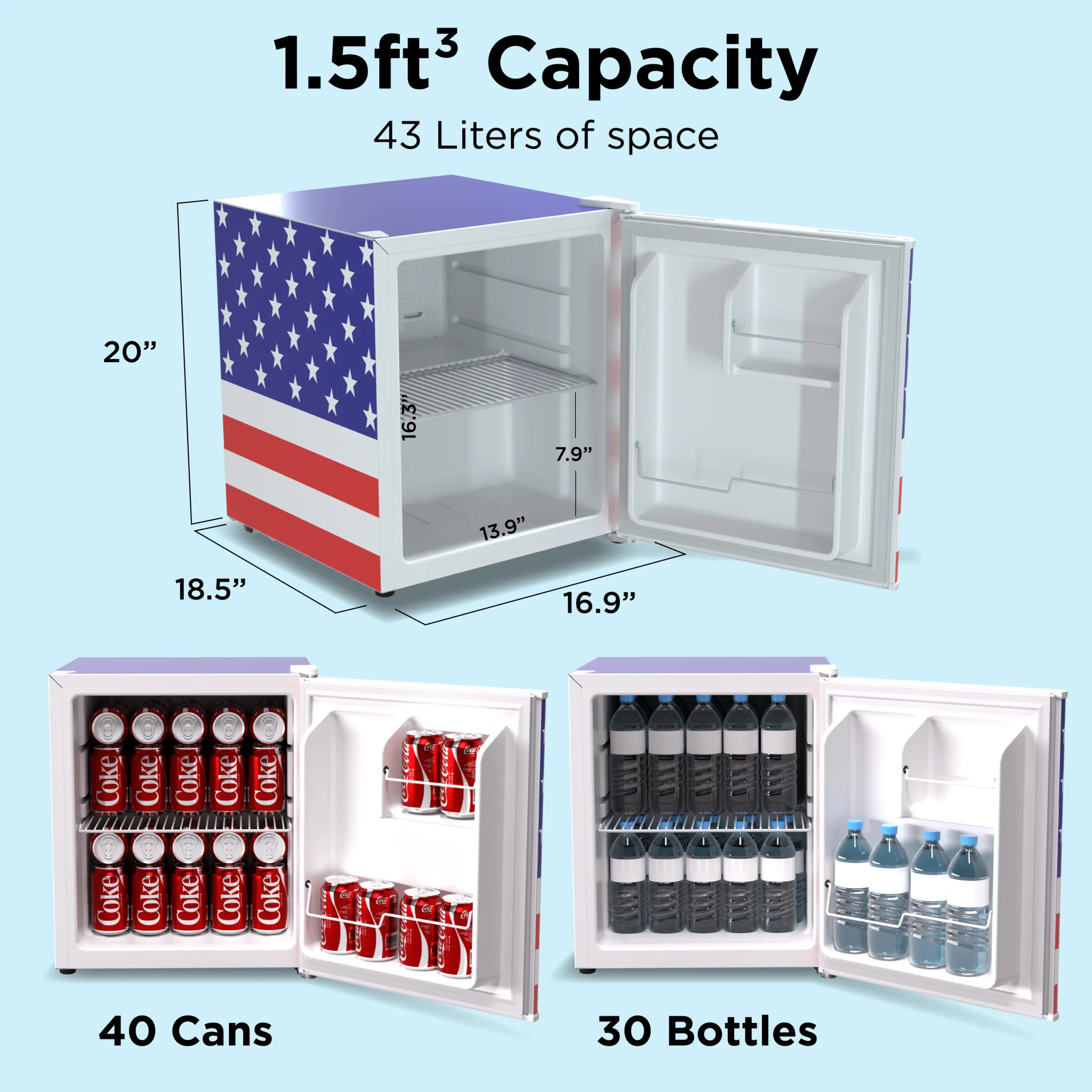 Factory Supply Small Fridge Mini Fridge Organizers OEM Customizable Plugs  Refrigerator American Fridge Freezers with LED Light Beverage Coole for  Home and Hotel - China Table Top Larder and Fridge with LED Light price