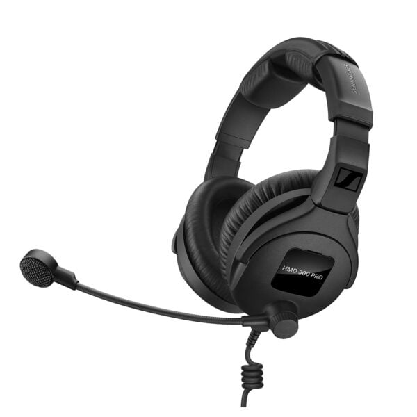 Sennheiser HMD 300 XQ-2 Broadcast headset with ultra-linear headphone response (dual sided, 64 ohm), microphone (hyper-cardioid, dynamic) - Sennheiser Electronic Corp.
