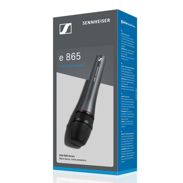 Sennheiser e 865-S Handheld super-cardioid condenser microphone with on/off switch - Sennheiser Electronic Corp.