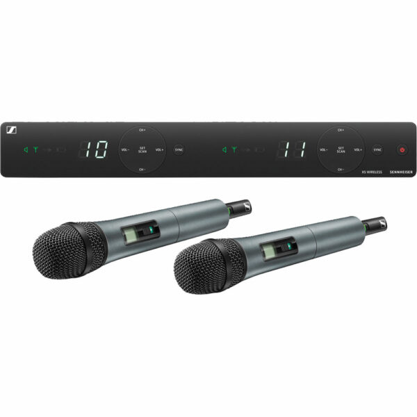 Sennheiser XSW 1-825 Dual-Vocal Set with Two 825 Handheld Microphones (A: 548 to 572 MHz) - Sennheiser Electronic Corp.