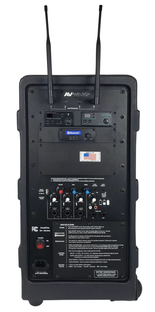 Amplivox SW925-23 Digital Audio Travel Partner Plus Includes Two Receivers, One Headset/Lapel Microphone, One Over-Ear Microphone with Two Wireless Bodypack Transmitters - AmpliVox Sound Systems