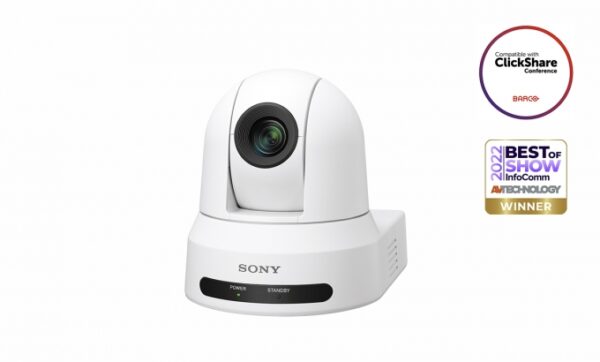 Sony SRG-X40UH/W 4K30P PTZ Camera with 30x (w/CIZ) zoom, simple UVC or HDMI connection and PoE+ (White housing) - Sony