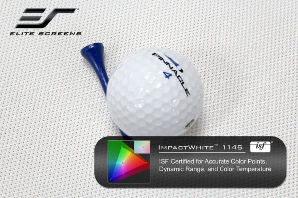 Elite Screens Designer Cut 6.6 x 12' ImpactWhite A4K Projector Screen Material For Golf/Multi-Sport Simulation - Elite Screens Inc.