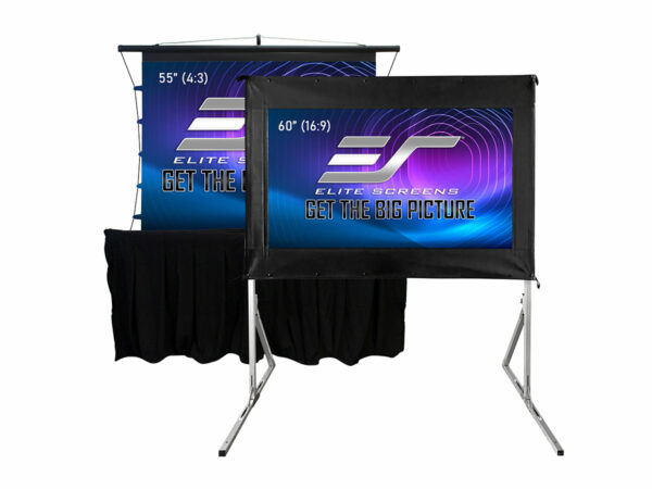 Elite Screens LPS135HD5 Light-On Portable Series, 135" Diag. 16:9, Ceiling Ambient Light Rejecting Folding-Frame Portable Screen, OMS135DHD5 - Elite Screens Inc.