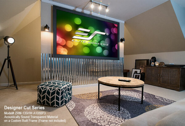 Elite Screens Designer Cut 123" 16:9 8K/4K Ultra HD ALR/CLR Projector Screen Material - Elite Screens Inc.