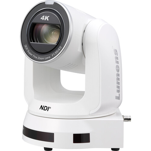 Lumens VC-A71P-HNW UHD 4K NDI PTZ Camera (White) - Lumens