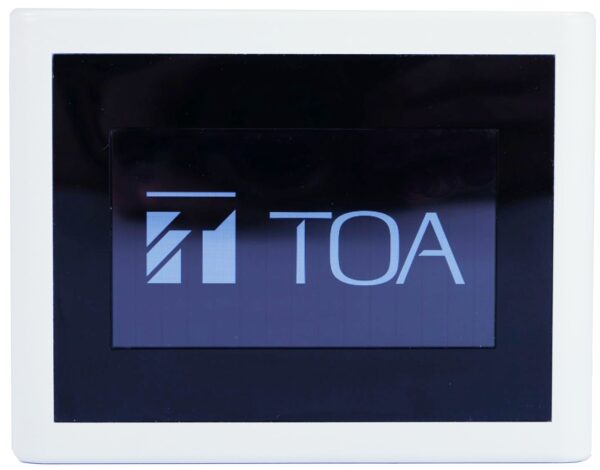 TOA Electronics M-800RCT-AM Remote Control Panel with 4.3" Touchscreen (white) Powered by RD port on M-8080D - TOA Electronics