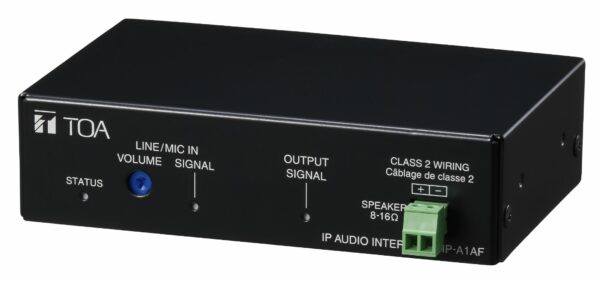 TOA Electronics IP-A1AF IP To Analog And Analog To IP Bridge, Outputs Include Speaker Level And Line Level - TOA Electronics