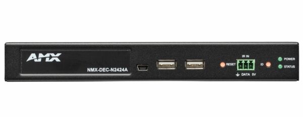 AMX FGN2424A-SA JPEG 2000 4K60 4:4:4 & HDR Video Over IP Decoder, Stand Alone with POE+, KVM, & AES67, Stand-alone - AMX