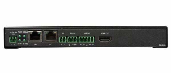 AMX FGN2424A-SA JPEG 2000 4K60 4:4:4 & HDR Video Over IP Decoder, Stand Alone with POE+, KVM, & AES67, Stand-alone - AMX