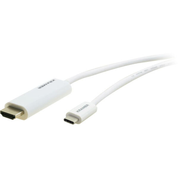 Kramer USB Type-C Male to HDMI Male Cable (White, 6') - Kramer Electronics USA, Inc.