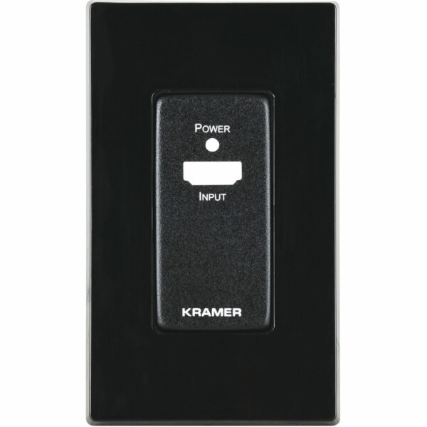 Kramer WP3H2 Frame and Faceplate Panel Set (Black) - Kramer Electronics USA, Inc.