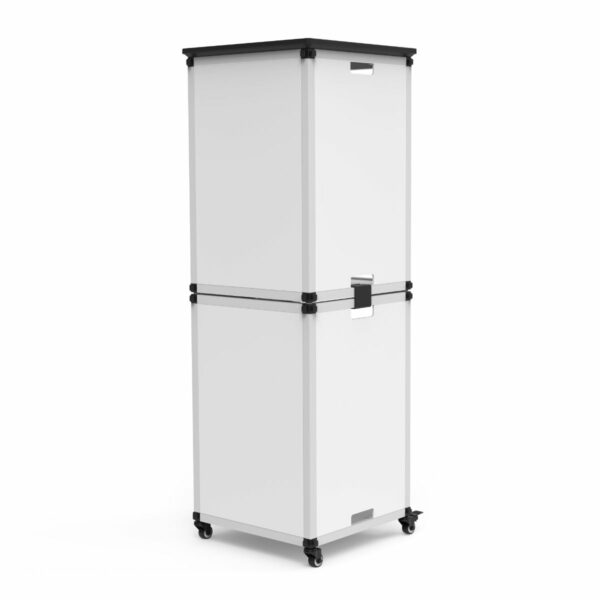 Luxor MBSCB06 Modular Classroom Bookshelf - Narrow Stacked Modules with Casters and Tabletop - Luxor