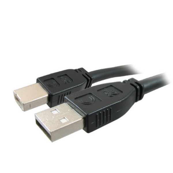 Comprehensive USB2-AB-50PROAP Pro AV/IT Active Plenum USB A Male to B Male Cable 50ft - Comprehensive