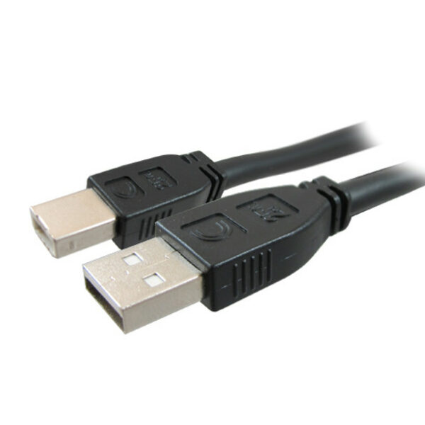 Comprehensive USB2-AB-25PROAP Pro AV/IT Active Plenum USB A Male to B Male Cable 25ft - Comprehensive