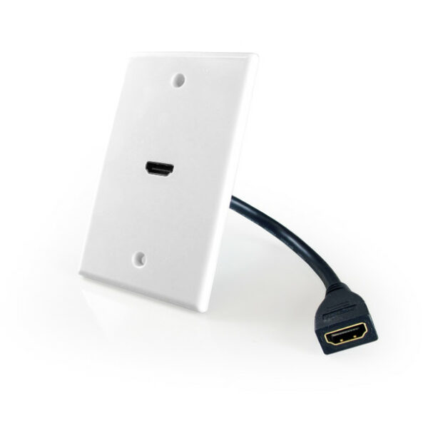 Comprehensive WP-HM1PT HDMI Wallplate 1 Port Pigtail - Comprehensive