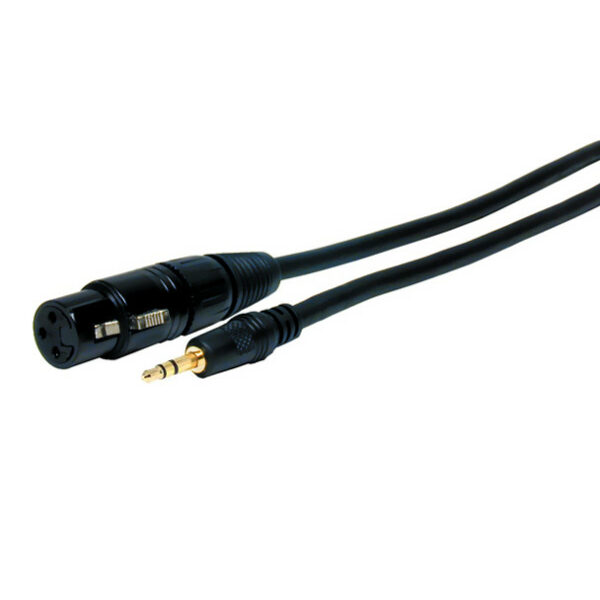 Comprehensive XLRJ-MPS-18INST Standard Series XLR Jack to Stereo 3.5mm Mini Plug Audio Cable 18 inches - Comprehensive