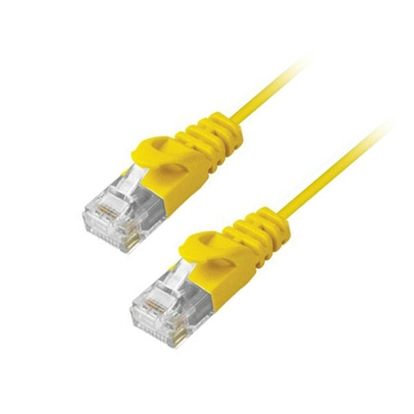 Comprehensive MCAT6-1PROYLW MicroFlex Pro AV/IT CAT6 Snagless Patch Cable Yellow 1ft - Comprehensive