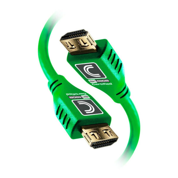 Comprehensive MHD48G-6PROGRN Pro AV/IT Integrator Series MicroFlex 48G 8K HDMI Cable 6 feet- Green - Comprehensive
