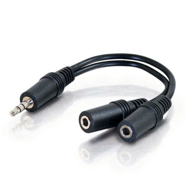 Comprehensive MP/2MJ-CS Stereo 3.5mm plug to Two Stereo Mini Jacks Audio Adapter Cable 6 inches - Comprehensive