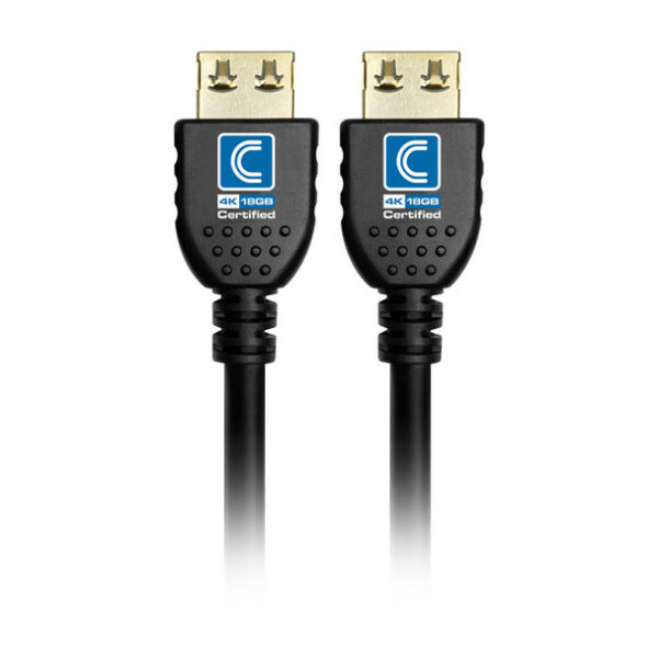 Comprehensive NFHD18G-25PROBLKA NanoFlex™ Pro AV/IT Integrator Series™ Active 4K 18G High Speed HDMI Cable 25FT - Comprehensive