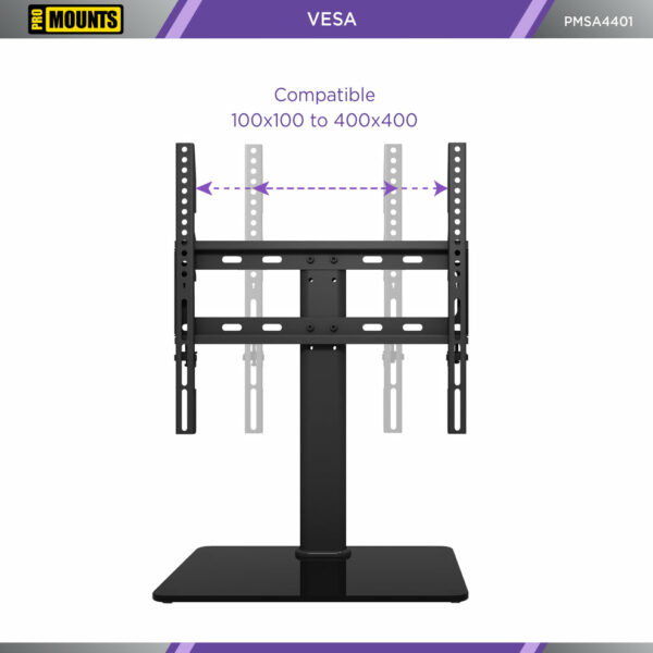ProMounts PMSA4401 Tabletop TV Stand Mount for 37"-65 TVs Holds up to 88lbs - Promounts