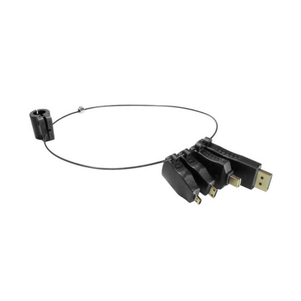 Comprehensive RING-2 Adapter Ring with (4) Adapters: Mini-DisplayPort (M) to HDMI (F) Adapter, HDMI C (M) to HDMI (F), HDMI D (M) to HDMI (F) and DisplayPort (M) to HDMI (F) Adapters - Comprehensive