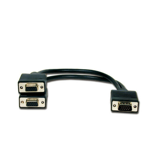Comprehensive HD15P-2HD15J HD15 Plug to Two HD15 Jack Adapter Cable 1ft - Comprehensive