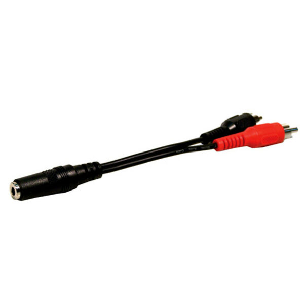Comprehensive MJS/2PP-C 3.5mm Stereo Jack to Two RCA Plugs 6 inch - Comprehensive