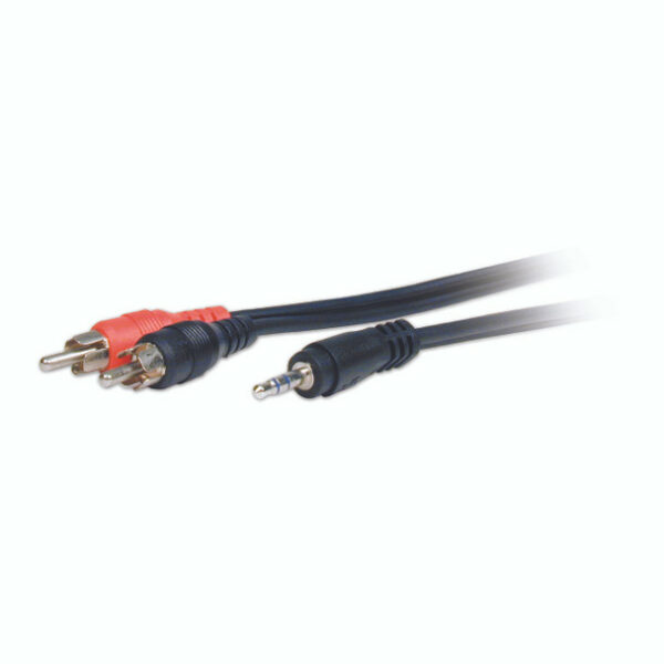 Comprehensive MPS-2PP-3ST Standard Series 3.5mm Stereo Mini Plug to 2 RCA Plugs Audio Cable 3ft - Comprehensive