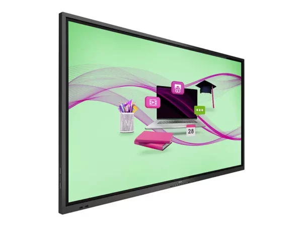 Philips 65BDL4052E/02 65" Education (18/7) Display, Android SoC, 20-point HE IR touch, HID compliant, UHD (3840 x 2160), 350 cd/m2, 16GB Memory, Optional Wi-Fi, Interactive Whiteboard, Annotation, Accessible side I/O, OPS Slot - Philips