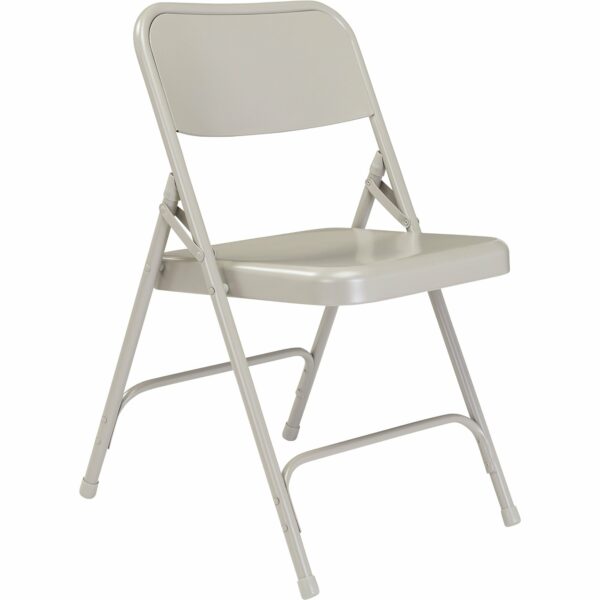 National Public Seating All Steel Folding Chairs - Set of 4, Grey, Model# 202 - National Public Seating