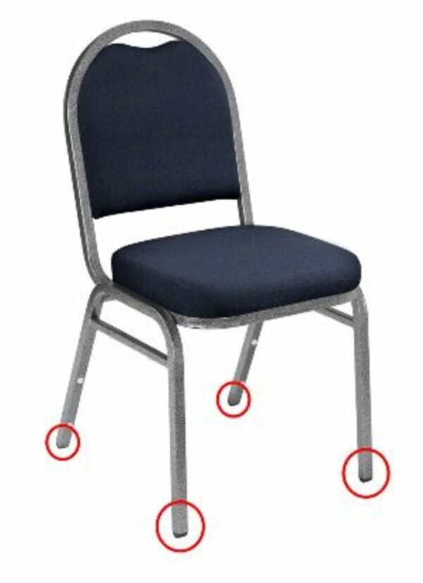 National Public Seating Floor Glides for 9200 and 9300 Stacking Chairs - National Public Seating