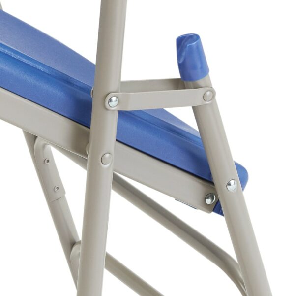 National Public Seating 1100 Series Deluxe Fan Back Folding Chair, Primary Color Blue, Included (qty.) 4, Seating Type Folding Chair, Model# 1105 - National Public Seating