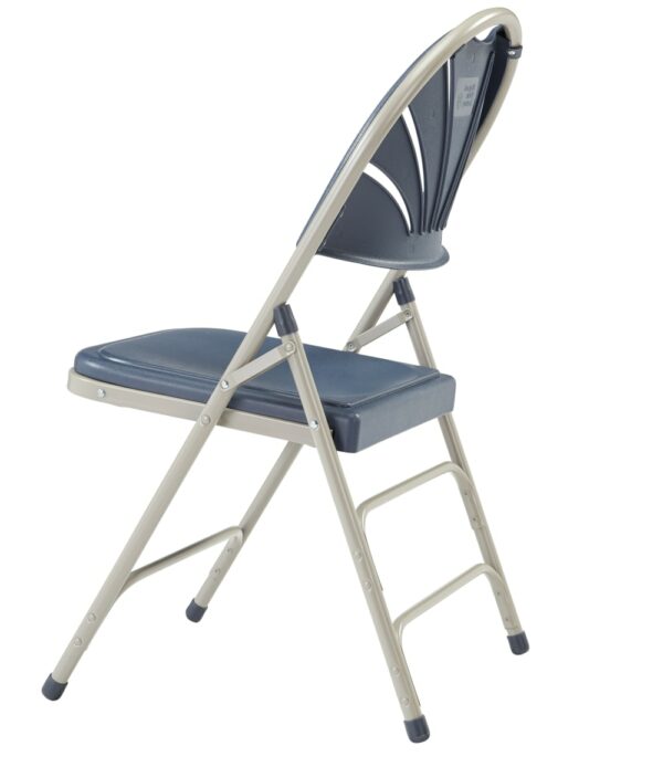 National Public Seating 1100 Series Deluxe Fan Back Folding Chair, Primary Color Navy, Included (qty.) 4, Seating Type Folding Chair, Model# 1115 - National Public Seating