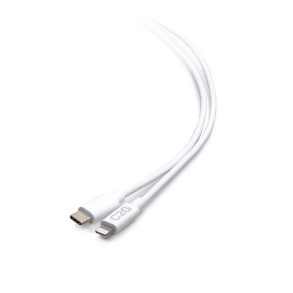 C2G C2G54559 6ft(1.8m) USB C to Lightning Cable White - C2G