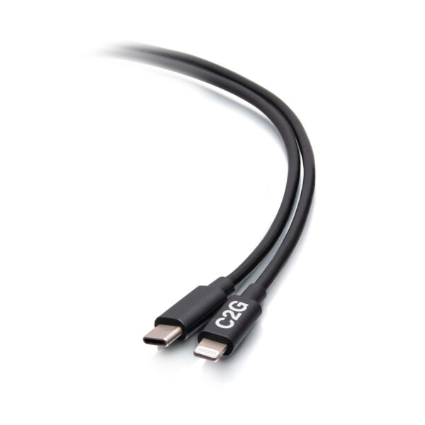 C2G C2G54556 6ft(1.8m) USB C to Lightning Cable Black - C2G