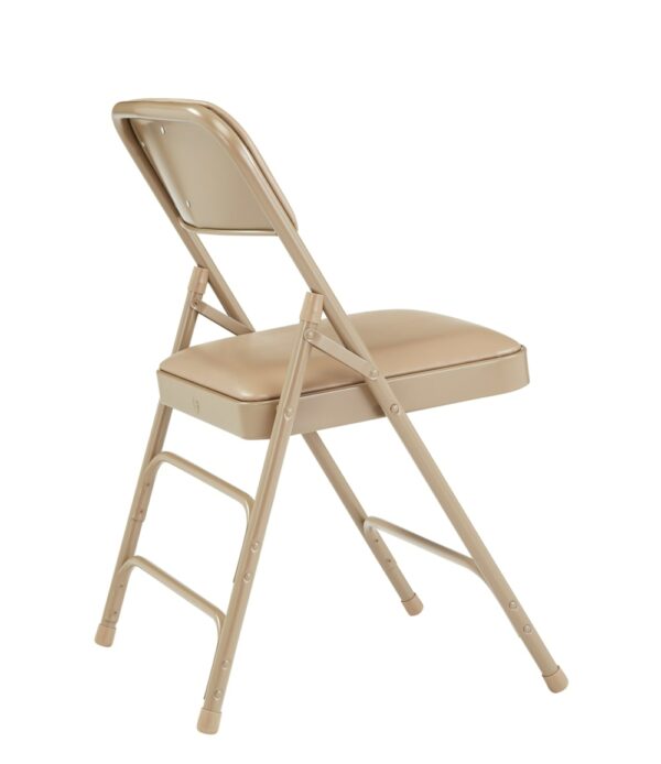 National Public Seating 1300 Series Vinyl Upholstered Folding Chair, Primary Color Beige, Included (qty.) 4, Seating Type Folding Chair, Model# 1301 - National Public Seating