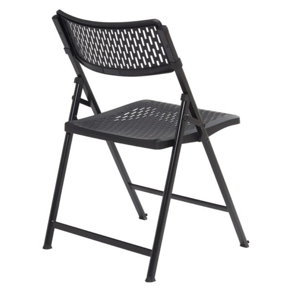 National Public Seating AirFlex Series Polypropylene Folding Chair, Primary Color Black, Included (qty.) 4, Seating Type Folding Chair, Model# 1410 - National Public Seating