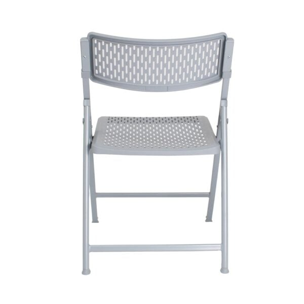 National Public Seating AirFlex Series Premium Polypropylene Folding Chair, Platinum (Pack of 4) - National Public Seating