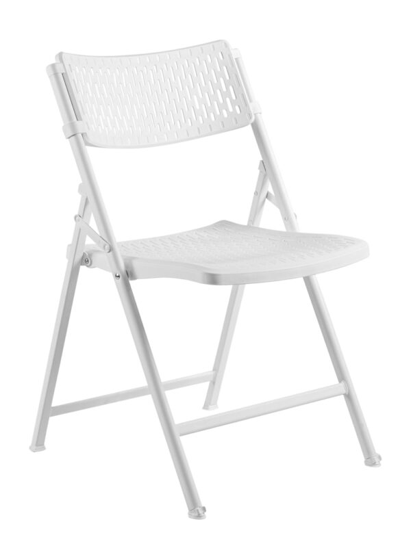 National Public Seating AirFlex Series Polypropylene Folding Chair, Primary Color White, Included (qty.) 4, Seating Type Folding Chair, Model# 1421 - National Public Seating