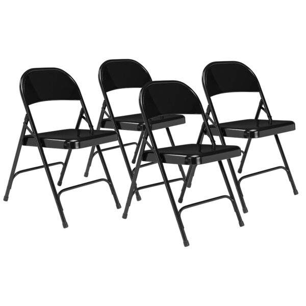 National Public Seating 50 Series All-Steel Folding Chair, Primary Color Black, Included (qty.) 4, Seating Type Folding Chair, Model# 510 - National Public Seating