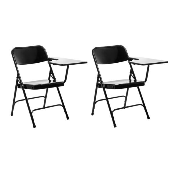 National Public Seating 5200 Series Tablet Arm Folding Chair Left, Primary Color Black, Included (qty.) 2, Seating Type Folding Chair, Model# 5210L - National Public Seating