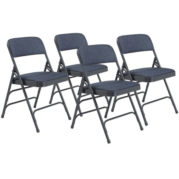National Public Seating 2300 Series Fabric Folding Chair, Primary Color Blue, Included (qty.) 4, Seating Type Folding Chair, Model# 2304 - National Public Seating