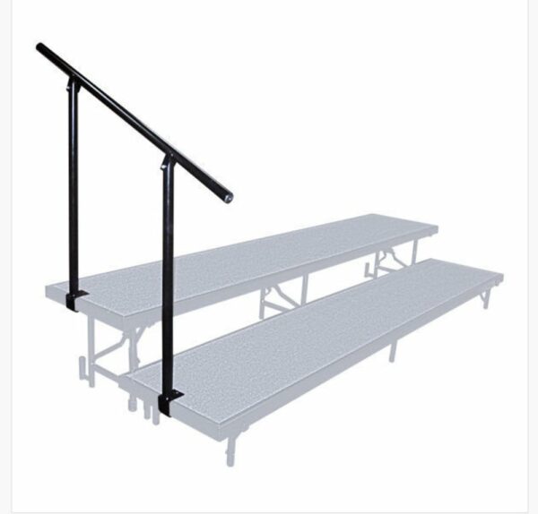 National Public Seating Side Guard Rails for 2-Level Risers - National Public Seating