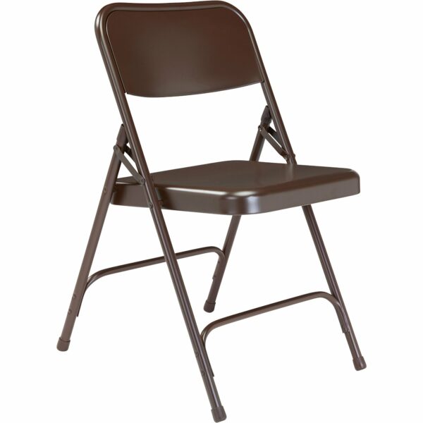 National Public Seating All Steel Folding Chairs - Set of 4, Brown, Model# 203 - National Public Seating
